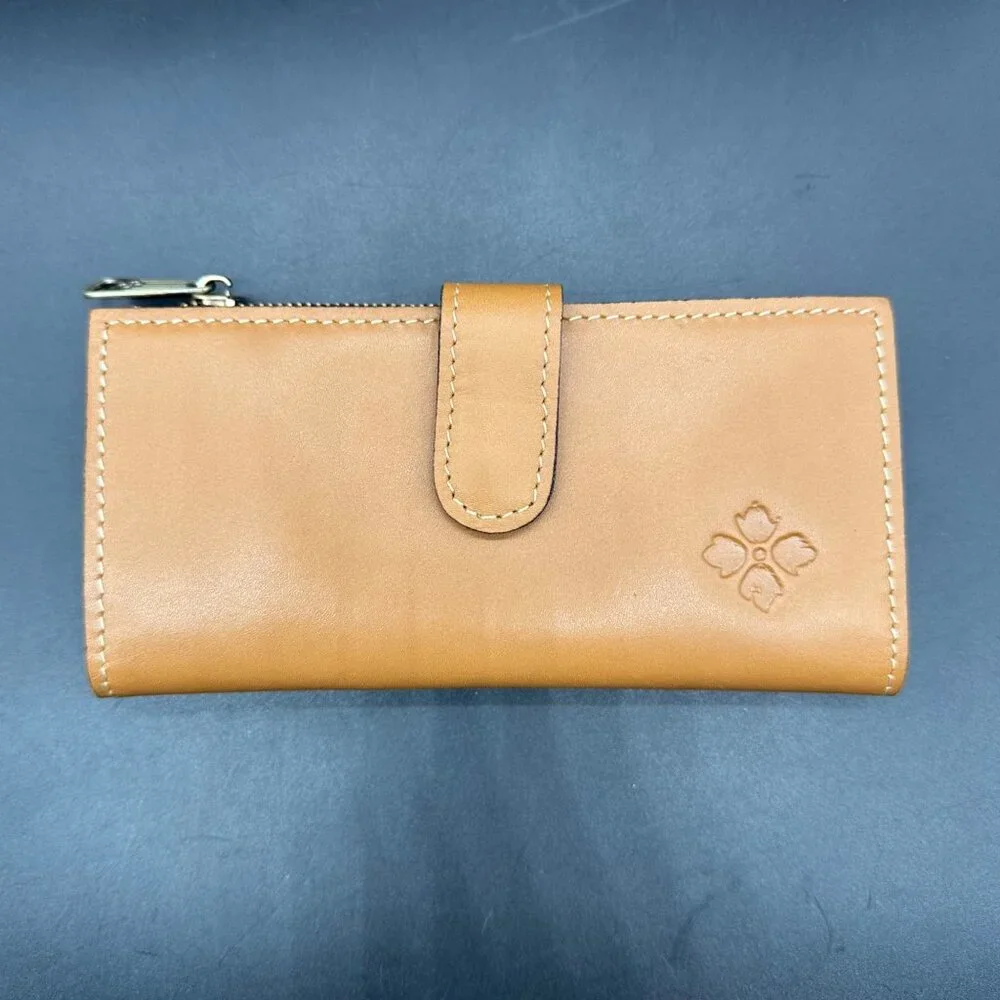 Patricia Nash Purse Leather Crossbody Bag Wallet Set Hazelnut Tan Handbag - Picture 12 of 16